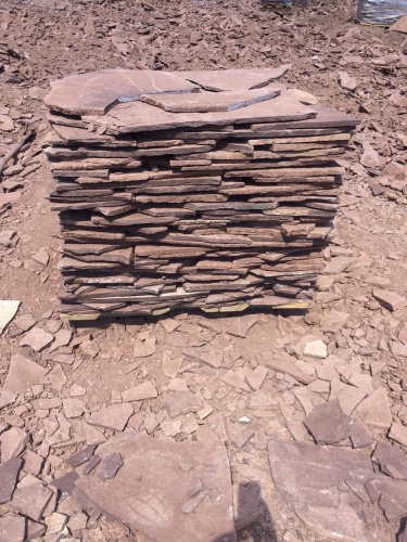 Плитняк лемезит бордовый для цоколя 1,5-2 см купить в Симферополе