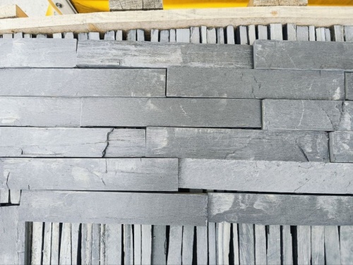 Плитка чёрная из натурального камня фасадная 30 см * 5 см, толщина 7 мм -30 мм купить в Симферополе