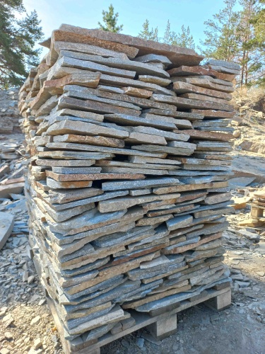 Плитняк златолит серебристый для фасада купить в Симферополе