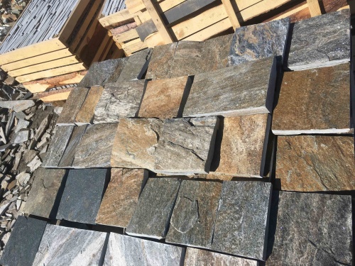 Плитка пилёная златолит Уральский для цоколя, отмостки купить в Симферополе