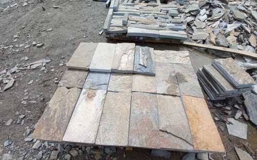 Плитка пилёная златолит Уральский для цоколя, отмостки купить в Симферополе