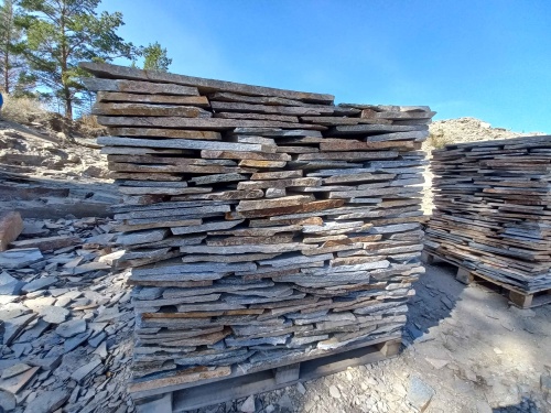 Плитняк златолит серебристый для фасада купить в Симферополе